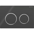 Geberit 115.085.KM.1 - Πλακέτα ενεργοποίησης Omega20 21,2x14,2 cm μαύρο/γυαλιστερό χρώμιο