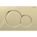 Geberit 115.770.DT.5 - Πλακέτα έκπλυσης Sigma01 Round 24,6x16,4 cm, μπρούτζινη