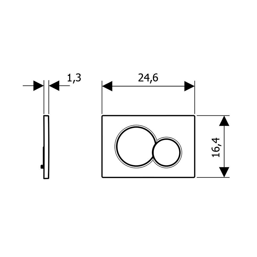 Geberit 115.770.DT.5 - Πλακέτα έκπλυσης Sigma01 Round 24,6x16,4 cm, μπρούτζινη