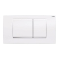Geberit 115.899.KJ.1 - Πλακέτα έκπλυσης Twinline30 34x18,5 εκ. λευκό/γυαλιστερό χρώμιο