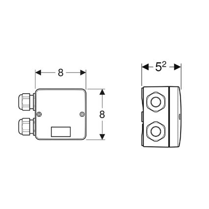 Geberit 244.120.00.1 - Συνδυασμένο κιβώτιο σύνδεσης