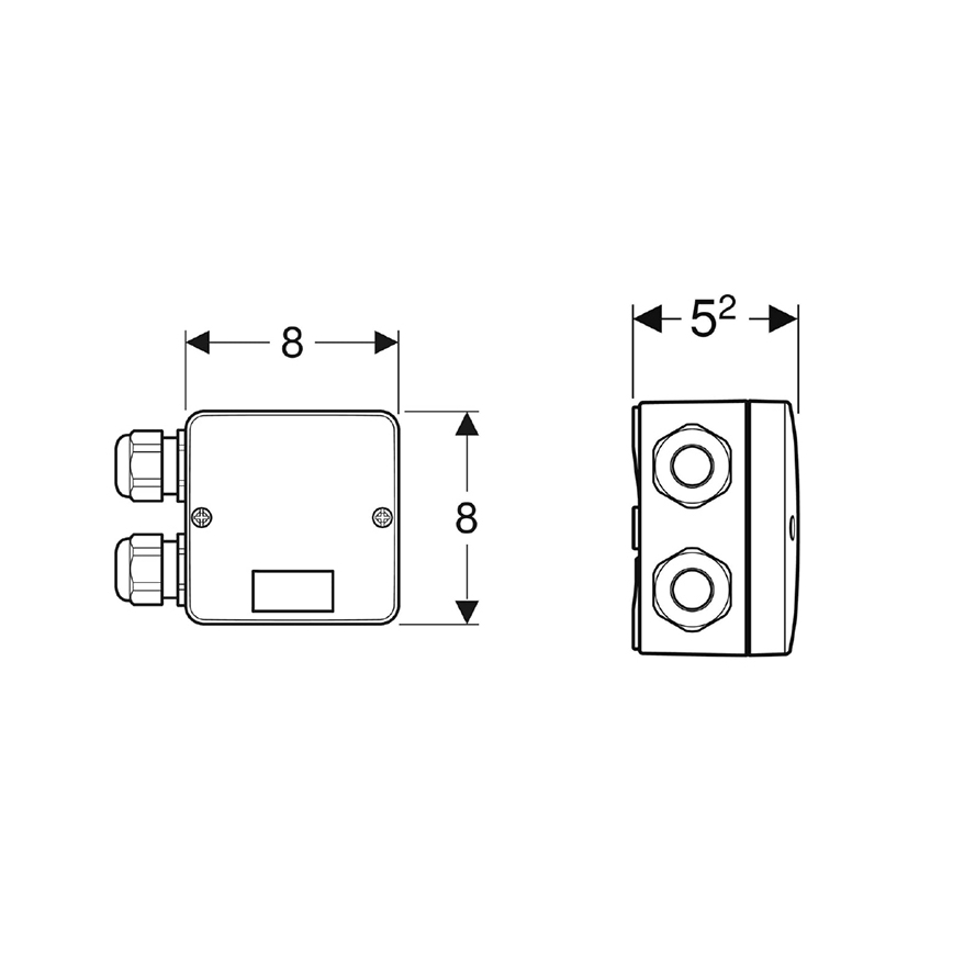 Geberit 244.120.00.1 - Συνδυασμένο κιβώτιο σύνδεσης
