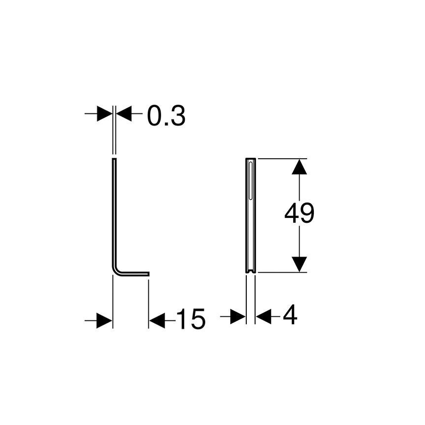 Geberit 457.888.26.1 - Σετ στηριγμάτων Kombifix 2 τεμ.
