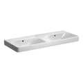 Geberit 500.224.01.1 - Διπλός επιτοίχιος νιπτήρας Smyle Square 120x48 cm κεραμικός/λευκός