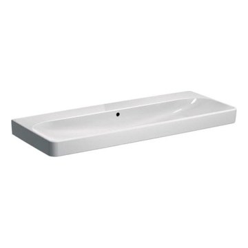 Geberit 500.225.01.1 - Διπλός επίτοιχος νιπτήρας Smyle Square 120x48 cm κεραμικός/λευκός