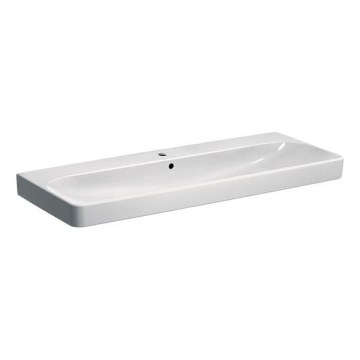 Geberit 500.226.01.1 - Επιτοίχιος νιπτήρας Smyle Square 120x48 cm κεραμικός/λευκός