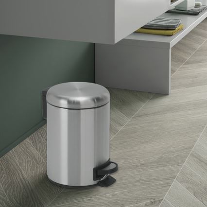 Gedy - Κάδος απορριμμάτων POTTY 3 l με μαλακό κλείσιμο, από ανοξείδωτο ατσάλι