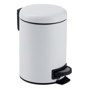 Gedy - Κάδος απορριμμάτων POTTY 5 l, με απαλό κλείσιμο, λευκό