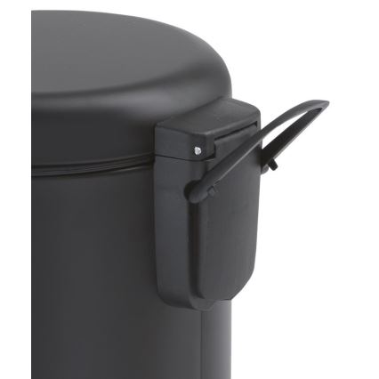 Gedy - Κάδος απορριμμάτων POTTY 5 l με μαλακό κλείσιμο, ματ μαύρο