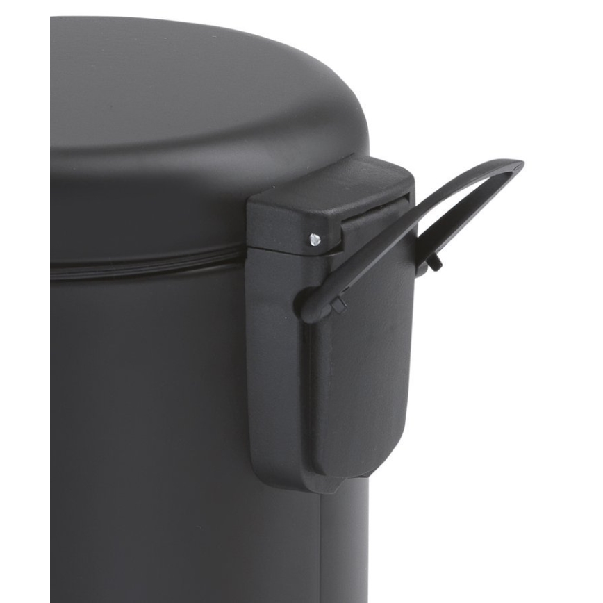 Gedy - Κάδος απορριμμάτων POTTY 5 l με μαλακό κλείσιμο, ματ μαύρο