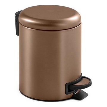 Gedy - Κάδος απορριμμάτων POTTY 5 l με μαλακό κλείσιμο, μπρονζέ