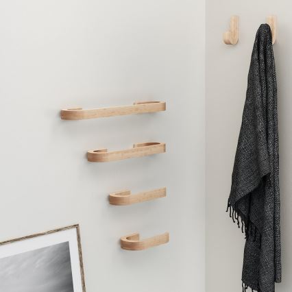 Gedy - Κρεμάστρα τοίχου για πετσέτες HIMALAYA 7x30 cm μπαμπού/μπεζ