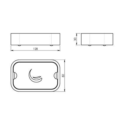 Gedy - Σαπουνοθήκη NINFEA μαύρο/μπαμπού