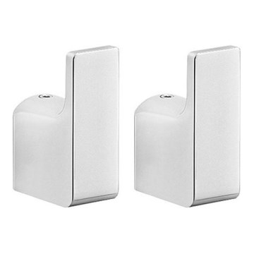 Gedy - ΣΕΤ 2x Άγκιστρο τοίχου PIRENEI γυαλιστερό χρώμιο