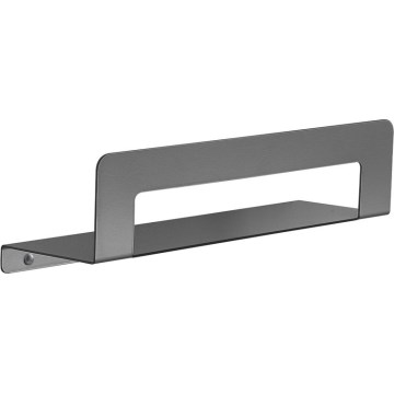Gedy - Ράφι με κρεμάστρα για πετσέτες CLEO 30 εκ. σε μεταλλικό γκρι