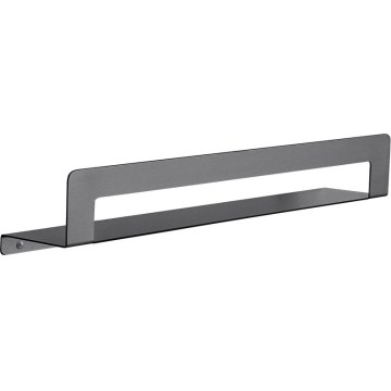 Gedy - Ράφι με κρεμάστρα για πετσέτες CLEO 50 cm μεταλλικό γκρι
