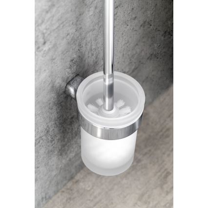 Gedy - Πιγκάλ μπάνιου PIRENEI γυαλιστερό χρώμιο/Γυαλί σατινέ