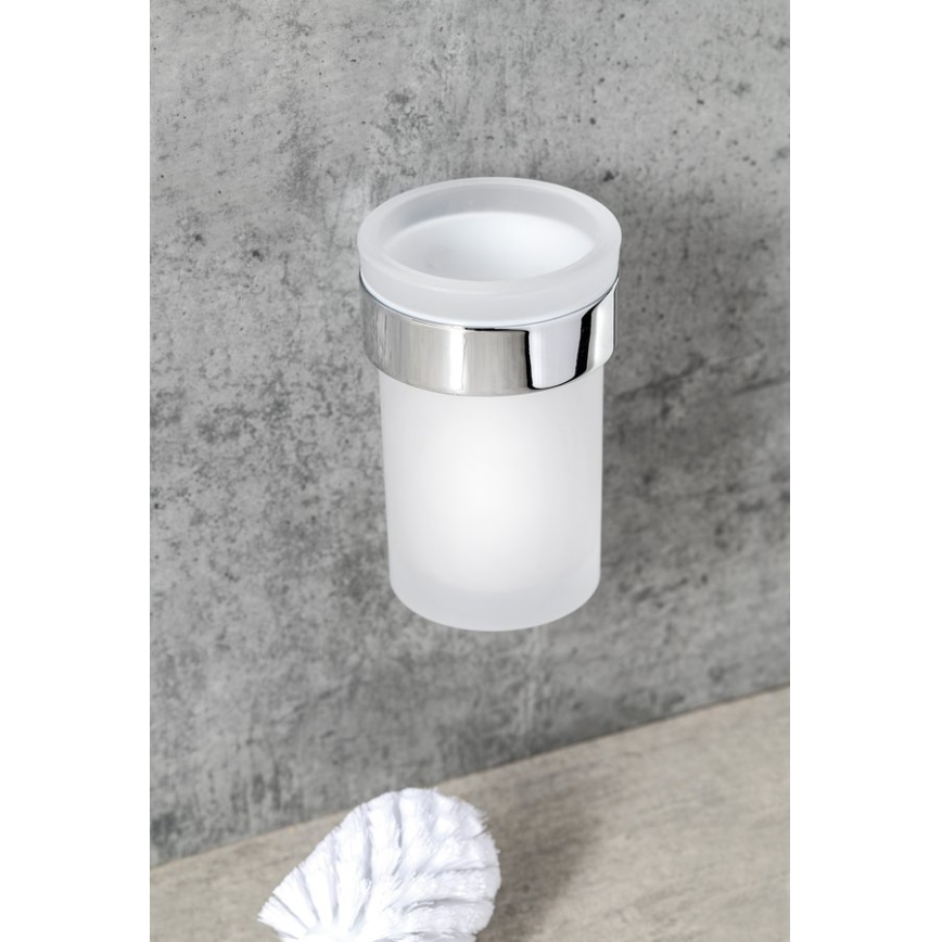 Gedy - Πιγκάλ μπάνιου PIRENEI γυαλιστερό χρώμιο/Γυαλί σατινέ