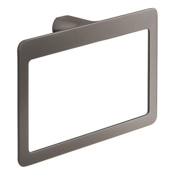 Gedy - Επιτοίχια κρεμάστρα για πετσέτες PIRENEI 15x23 cm σε μεταλλικό γκρι