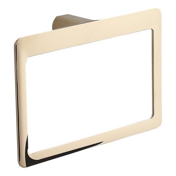 Gedy - Επιτοίχια κρεμάστρα για πετσέτες PIRENEI 15x23 cm χρυσή