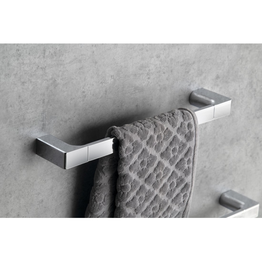 Gedy - Επιτοίχια πετσετοθήκη PIRENEI 6,6x45 cm γυαλιστερό χρώμιο