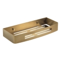Gedy - Επίτοιχο ράφι για ντους SMART 30x12,8 cm ματ χρυσό