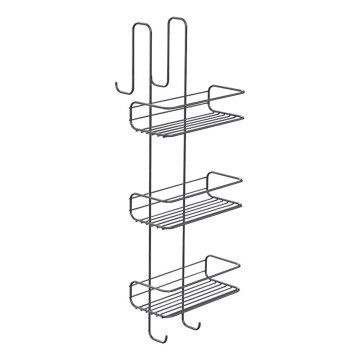 Gedy - Επίτοιχο ράφι ντους CHROM LINE 68x24 cm γυαλιστερό χρώμιο