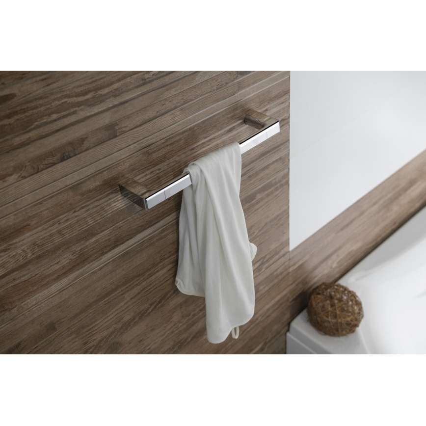 Gedy - Επιτοίχια πετσετοθήκη PIRENEI 6,6x35 cm γυαλιστερό χρώμιο