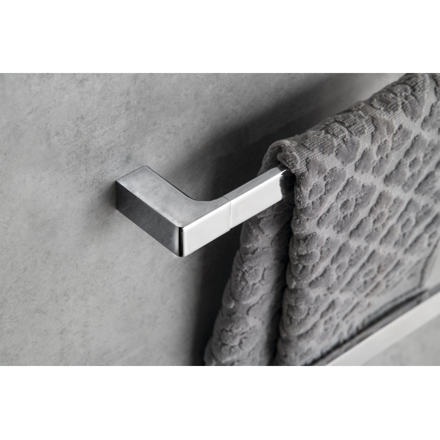 Gedy - Επιτοίχια πετσετοθήκη PIRENEI 6,6x60 cm γυαλιστερό χρώμιο