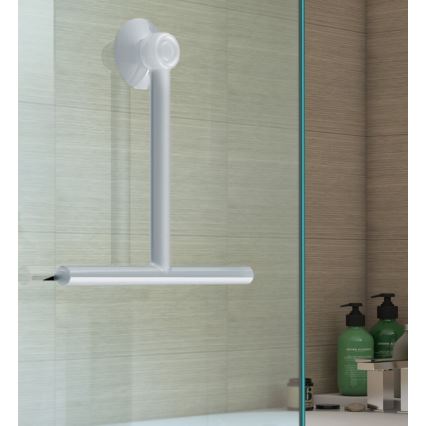 Gedy - Υαλοκαθαριστήρας μπάνιου GUMMY λευκό ματ