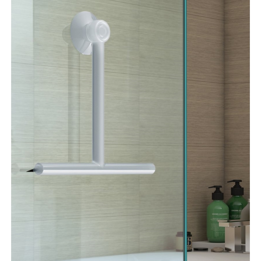 Gedy - Υαλοκαθαριστήρας μπάνιου GUMMY λευκό ματ