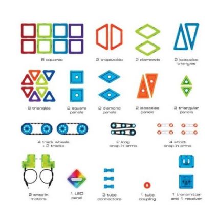 GeoSmart - Μαγνητικό σετ κατασκευής Mars Explorer 51 τμχ