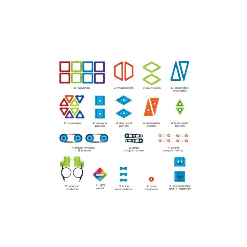 GeoSmart - Μαγνητικό σετ κατασκευής Mars Explorer 51 τμχ