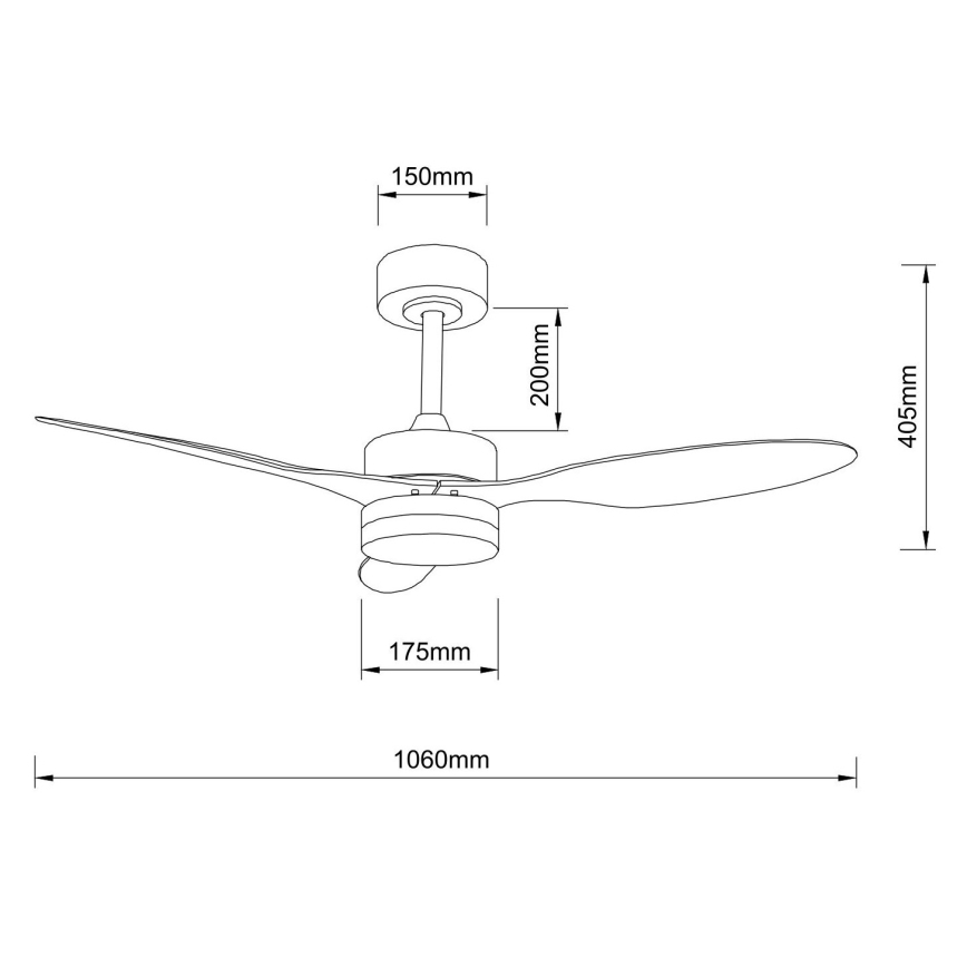 Globo - Ανεμιστήρας οροφής LED Dimmable LED/20W/230V 2700-6500K + τηλεχειριστήριο