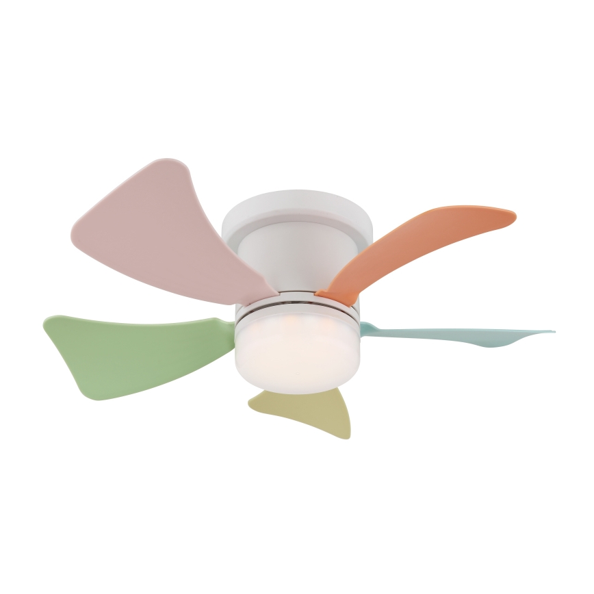 Globo - Ρυθμιζόμενος ανεμιστήρας οροφής LED/10W/230V 3000-6500K πολύχρωμος + τηλεχειριστήριο