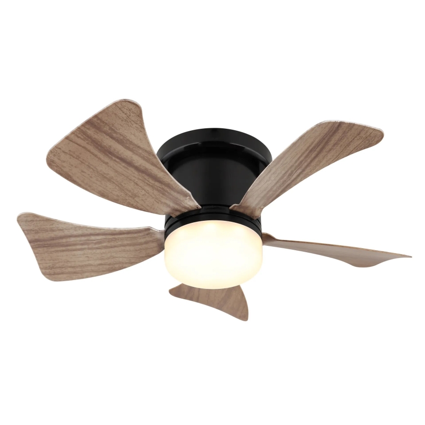 Globo - Ρυθμιζόμενος ανεμιστήρας οροφής LED 10W/230V 3000-6500K καφέ + τηλεχειριστήριο