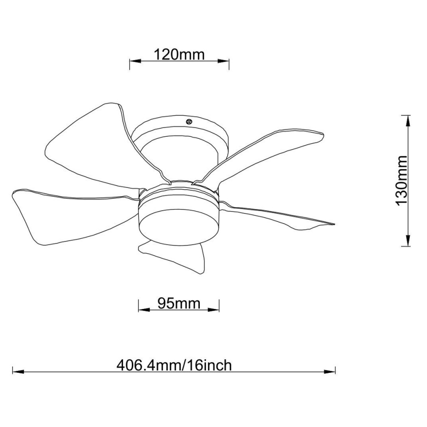 Globo - Ανεμιστήρας οροφής με LED και ρύθμιση φωτεινότητας LED/10W/230V 3000-6500K λευκός + τηλεχειριστήριο