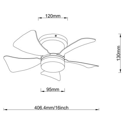 Globo - Ανεμιστήρας οροφής LED Dimmable LED/10W/230V 3000-6500K λευκό + τηλεχειριστήριο