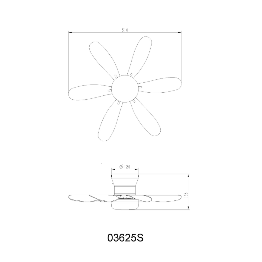 Globo - ρυθμιζόμενος ανεμιστήρας οροφής LED/5W/230V 2700-6500K μαύρος + τηλεχειριστήριο