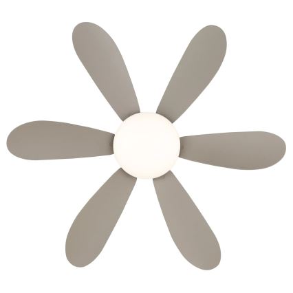Globo - Ρυθμιζόμενος ανεμιστήρας οροφής LED/5W/230V 2700-6500K μπεζ + τηλεχειριστήριο
