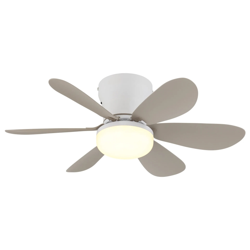 Globo - Ρυθμιζόμενος ανεμιστήρας οροφής LED/5W/230V 2700-6500K μπεζ + τηλεχειριστήριο