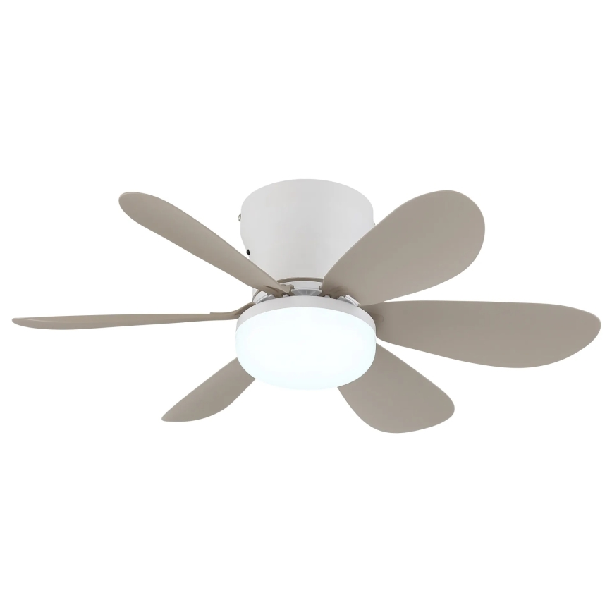 Globo - Ρυθμιζόμενος ανεμιστήρας οροφής LED/5W/230V 2700-6500K μπεζ + τηλεχειριστήριο