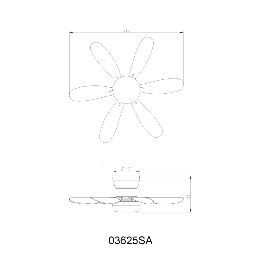 Globo - Ρυθμιζόμενος ανεμιστήρας οροφής LED/5W/230V 2700-6500K μπεζ + τηλεχειριστήριο