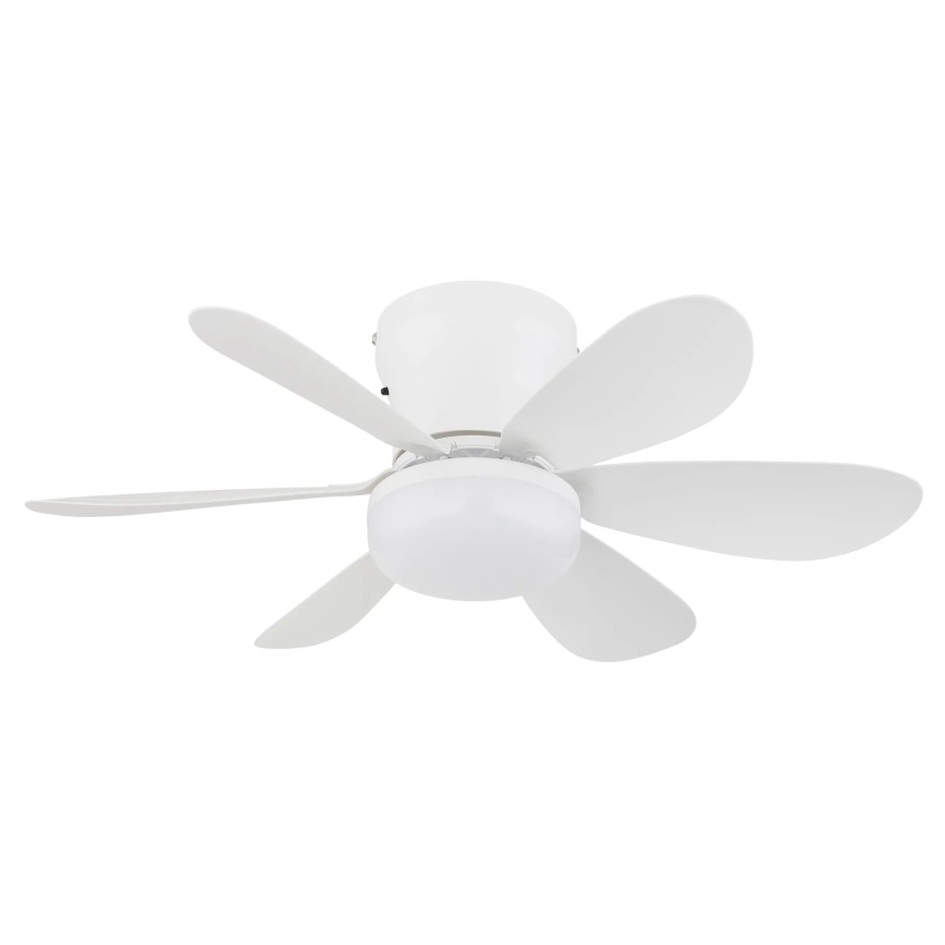 Globo - LED Ρυθμιζόμενος ανεμιστήρας οροφής LED/5W/230V 2700-6500K λευκός + τηλεχειριστήριο