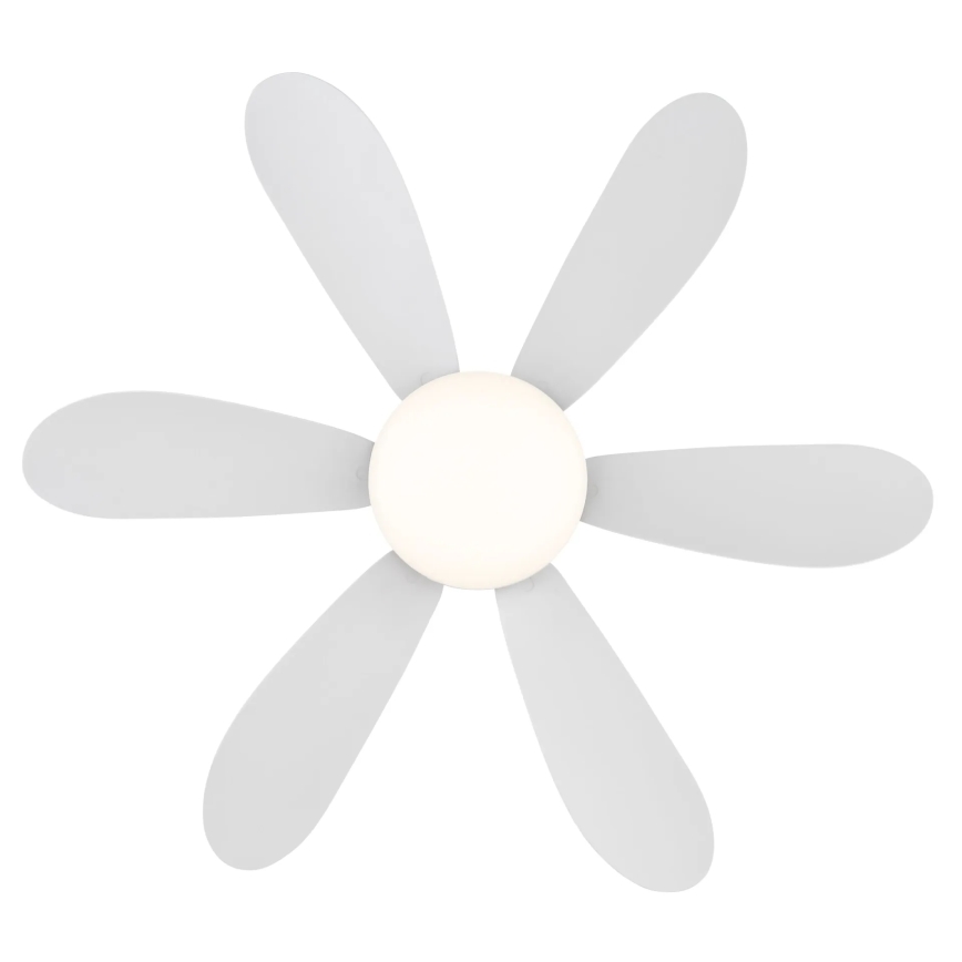 Globo - LED Ρυθμιζόμενος ανεμιστήρας οροφής LED/5W/230V 2700-6500K λευκός + τηλεχειριστήριο