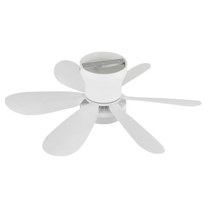 Globo - LED Ρυθμιζόμενος ανεμιστήρας οροφής LED/5W/230V 2700-6500K λευκός + τηλεχειριστήριο