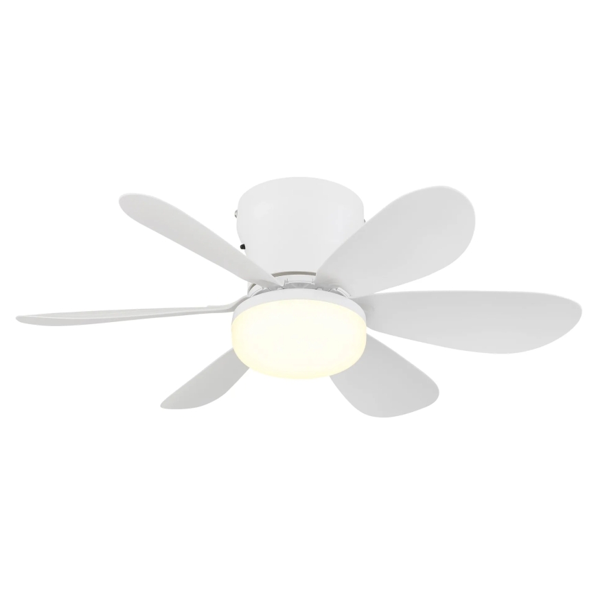 Globo - LED Ρυθμιζόμενος ανεμιστήρας οροφής LED/5W/230V 2700-6500K λευκός + τηλεχειριστήριο