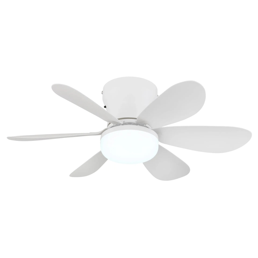 Globo - LED Ρυθμιζόμενος ανεμιστήρας οροφής LED/5W/230V 2700-6500K λευκός + τηλεχειριστήριο