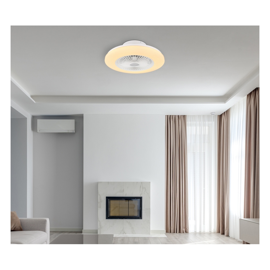 Globo - LED Dimmable φωτιστικό οροφής με ανεμιστήρα LED/30W/230V 3000-6500K + τηλεχειριστήριο