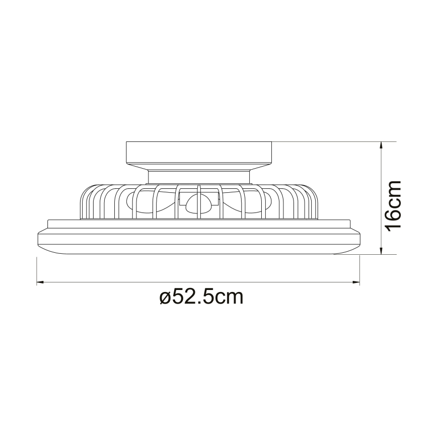 Globo - LED φωτιστικό οροφής με ανεμιστήρα LED/30W/230V 3000-6500K + τηλεχειριστήριο